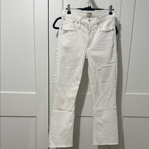 J. Crew Women's Straight Leg Jeans - Crisp White